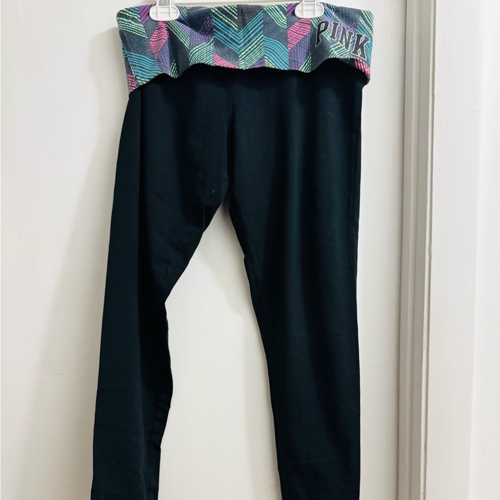 Pink Fold Over Leggings